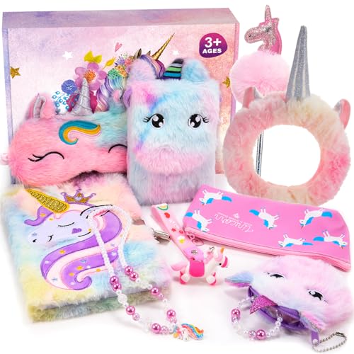 HappyGoLucky Einhorn Geschenke für Mädchen 3 4 5 6 7 8 Jahren, Tagebuch mit Schloss Unicorn Academy Geschenk Mädchen 3 4 5 6 7 8-11 Jahre Mädchen Spielzeug Einhorn Stofftier HappyGoLucky Einhorn Geschenke für Mädchen 3 4 5 6 7 8 Jahren, Tagebuch mit Schloss Unicorn Academy Geschenk Mädchen 3 4 5 6 7 8-11 Jahre Mädchen Spielzeug Einhorn Stofftier von HappyGoLucky