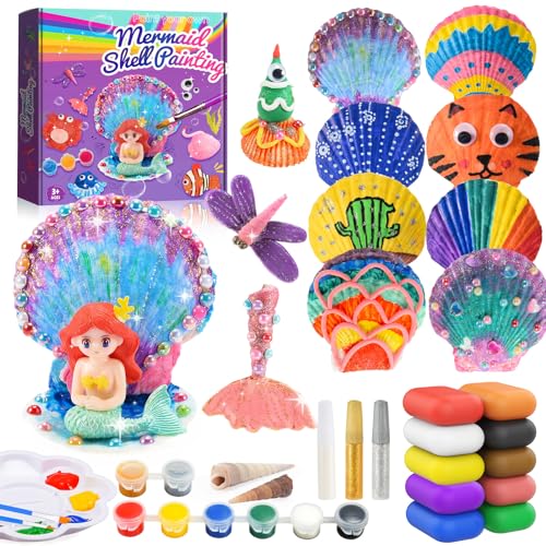 HappyGoLucky Geschenk Mädchen 4 5 6-10 Jahr,Bastelset Mädchen 4-10 Jahre Bastelset Kinder ab 4-10 Jahre Kreativ Set für Kinder Meerjungfrau Spielzeug Mädchen 4-10 Jahre Muscheln Zum Basteln HappyGoLucky Geschenk Mädchen 4 5 6-10 Jahr,Bastelset Mädchen 4-10 Jahre Bastelset Kinder ab 4-10 Jahre Kreativ Set für Kinder Meerjungfrau Spielzeug Mädchen 4-10 Jahre Muscheln Zum Basteln von HappyGoLucky