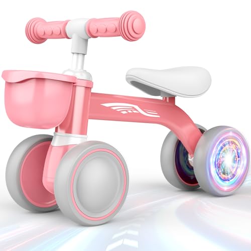 HappyGoLucky Laufrad ab 1 2 Jahr, Baby Lauflernrad Spielzeug mit Korb für 10-24 Monate Baby, Farbige Reifen, Ultraleicht, Kinderspielzeug Geschenk 1 2 Jahr Mädchen, Weihnachten Geschenk Kinder HappyGoLucky Laufrad ab 1 2 Jahr, Baby Lauflernrad Spielzeug mit Korb für 10-24 Monate Baby, Farbige Reifen, Ultraleicht, Kinderspielzeug Geschenk 1 2 Jahr Mädchen, Weihnachten Geschenk Kinder von HappyGoLucky