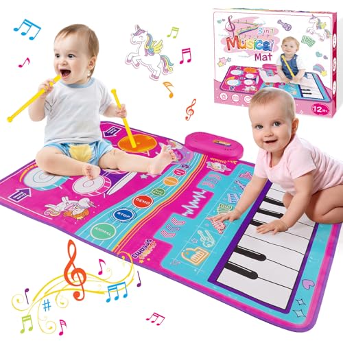 HappyGoLucky Spielzeug ab 1 2 3 Jahre Mädchen Baby Spielzeug Einhorn Geschenke für Mädchen Spiele Kinderspielzeug ab 1 2 3 Jahre 1. Geburtstag Mädchen Weihnachten Geschenke für Kinder von HappyGoLucky