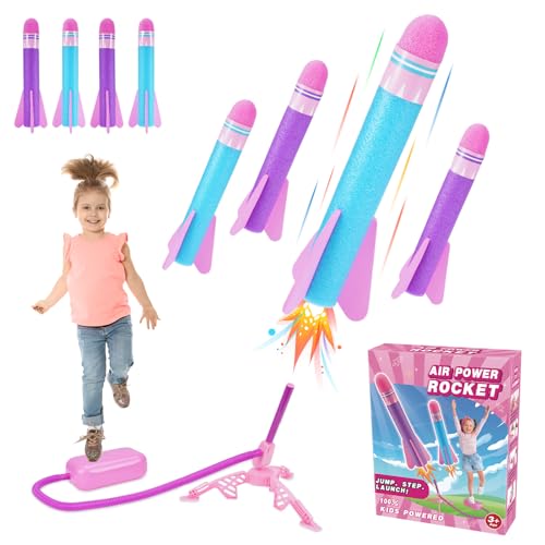 HappyKidsClub Raketen Spielzeug für Kinder, Weihnachten Geschenke Mädchen 3-12 Jahre Garten Spielzeug Kinder für Draußen Outdoor Spielzeug ab 3-12 Jahre Mädchen Outdoor Spiele für Kinder, Rosa von HappyKidsClub