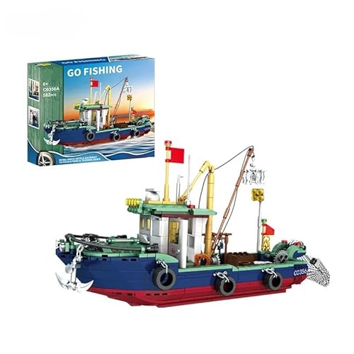 HappyKliXX Fischerboot Klemmbausteine Set | 582 Teile | Bauset Schiff | BAU- & Spielspaß mit Fischen & Boot | Kinder 6 7 8 9 10 Jahre | Kreativität & Lernen Jungen & Mädchen HappyKliXX Fischerboot Klemmbausteine Set | 582 Teile | Bauset Schiff | BAU- & Spielspaß mit Fischen & Boot | Kinder 6 7 8 9 10 Jahre | Kreativität & Lernen Jungen & Mädchen von HappyKliXX