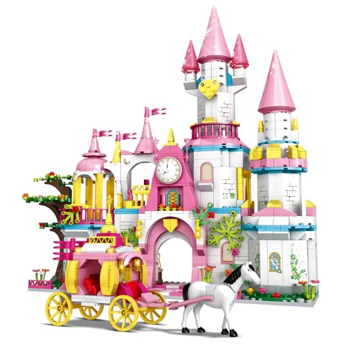 HappyKliXX Schloss Klemmbausteine | 1000 Teile BAU Set Prinzessinnenschloss |Fördert Kreativität & Feinmotorik | Geschenkidee für Mädchen & Jungen | Kinder 6 7 8 9 10 Jahre HappyKliXX Schloss Klemmbausteine | 1000 Teile BAU Set Prinzessinnenschloss |Fördert Kreativität & Feinmotorik | Geschenkidee für Mädchen & Jungen | Kinder 6 7 8 9 10 Jahre von HappyKliXX