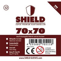Shield 12 - 100 Super Premium Kartenhüllen für Kartengröße 70 x 70 mm Shield 12 - 100 Super Premium Kartenhüllen für Kartengröße 70 x 70 mm von Happyshops