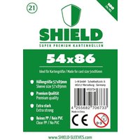 Shield 21 - 100 Super Premium Kartenhüllen für Kartengröße 54x86 mm von Happyshops