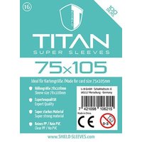 Shield Sleeves 1028506 - Shield Titan 16, 100 Super Sleeves für Kartengröße 75 x 105 mm, Spielkarten-Schutzhüllen Shield Sleeves 1028506 - Shield Titan 16, 100 Super Sleeves für Kartengröße 75 x 105 mm, Spielkarten-Schutzhüllen von Happyshops