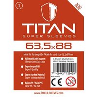 Shield Titan 1 - 100 Super Sleeves für Kartengröße 63,5 x 88 mm von Happyshops