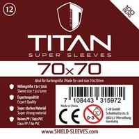 Shield Titan 12 - 100 Super Sleeves für Kartengröße 70 x 70 mm Shield Titan 12 - 100 Super Sleeves für Kartengröße 70 x 70 mm von Happyshops