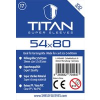 Shield Titan 17 - 100 Super Sleeves für Kartengröße 54 x 80 mm Shield Titan 17 - 100 Super Sleeves für Kartengröße 54 x 80 mm von Happyshops