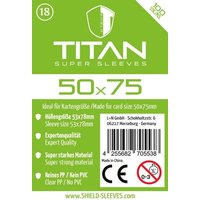 Shield Titan 18 - 100 Super Sleeves für Kartengröße 50 x 75 mm von Happyshops