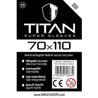 Shield Titan 19 - 100 Super Sleeves für Kartengröße 70x110 mm Shield Titan 19 - 100 Super Sleeves für Kartengröße 70x110 mm von Happyshops