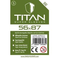 Shield Titan 5 - 100 Super Sleeves für Kartengröße 56 x 87 mm Shield Titan 5 - 100 Super Sleeves für Kartengröße 56 x 87 mm von Happyshops