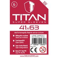 Shield Titan 6 - 100 Super Sleeves für Kartengröße 41 x 63 mm von Happyshops