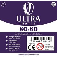 Shield Ultra Matte 11 - 100 Super Sleeves für Kartengröße 80 x 80 mm von Happyshops