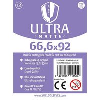 Shield Ultra Matte 13 - 100 Super Sleeves für Kartengröße 66,6 x 92 mm von Happyshops