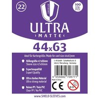 Shield Ultra Matte 22 - 100 Super Sleeves für Kartengröße 44x63 mm von Happyshops