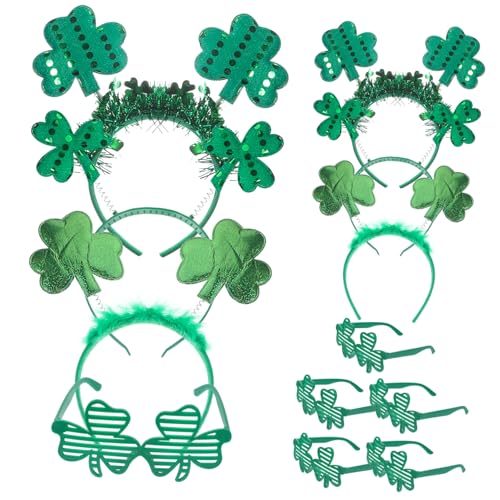 Happyyami 1 Satz Shamrock Brillen für Patrick Day Teiliges Kostümzubehör Vielseitige Partybrillen für Damen und Herren für Festlichkeiten und Feierlichkeiten von Happyyami