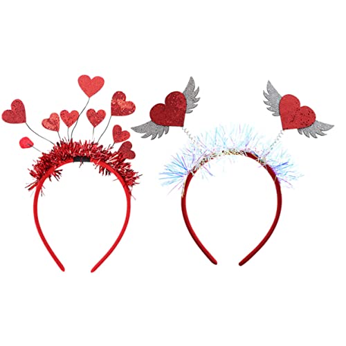 Happyyami 1 Satz Teiliges Set Valentinstag Haarreifen mit Herzen und Flügeln Headdress für für Partys Geburtstagsfeiern und Besondere Anlässe Happyyami 1 Satz Teiliges Set Valentinstag Haarreifen mit Herzen und Flügeln Headdress für für Partys Geburtstagsfeiern und Besondere Anlässe von Happyyami