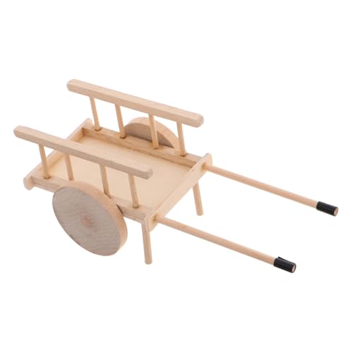 Happyyami 1 Set Miniatur-bauernwagen, Puppenhaus-zubehör, Simulationswagen-Modell, Mini-heuballen-Requisiten Für Landwirtschaftliche Werkzeuge, Mikro-landschaftsdekorationen von Happyyami