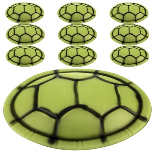 Happyyami 10-teiliges Schildkrötenpanzer-Kostüm: Schildkrötenpanzer zum Verkleiden – Cosplay-Requisiten mit Schildkrötenrücken, tragbar für Halloween-Partys und originelle Outfits von Happyyami