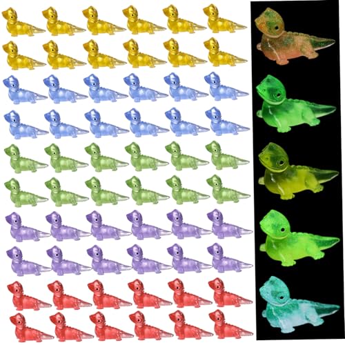 Happyyami 100stücke Mini Lizard Figuren Süße Resin Deko Für Und Garten Miniaturen Leuchten Im Dunkeln Für Kreative Bastelprojekte von Happyyami