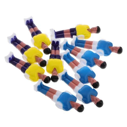 Happyyami 10pcs Foosball -Mann Set Foosball Table Player Dolls Tischfußballzubehör Mini Tischfußballspieler Figuren Tisch Fußball Ersatzteile Zubehör C von Happyyami