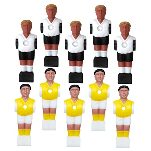 Happyyami 10st Fußball-maschinenpuppe Statuen Von Fußballspielern Kickerfigur Puppen Für Tischfußballspieler Mini-fußballer Tischfußballspielerfiguren Fußballspielzeug Harz Fußballtisch Mann von Happyyami