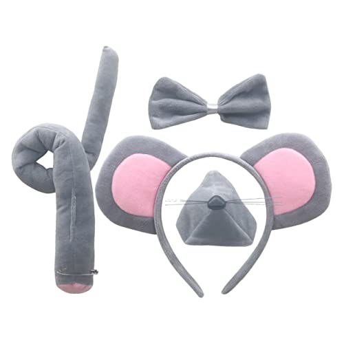 Happyyami 1Satz Mausohren Haarreif Cosplay Kopfband mit und Nase Niedliches Kostümzubehör für Erwachsene für Partys und Geburtstagsfeiern Happyyami 1Satz Mausohren Haarreif Cosplay Kopfband mit und Nase Niedliches Kostümzubehör für Erwachsene für Partys und Geburtstagsfeiern von Happyyami