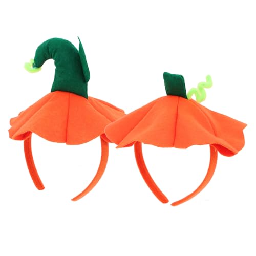 Happyyami 2 Stück Kürbis Stirnband für Halloween Lustiges Kostüm Haarband für Kopfbedeckung für Halloween Partys und Themenfeiern Bequem und Leicht zu Tragen Happyyami 2 Stück Kürbis Stirnband für Halloween Lustiges Kostüm Haarband für Kopfbedeckung für Halloween Partys und Themenfeiern Bequem und Leicht zu Tragen von Happyyami