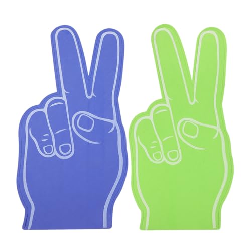 Happyyami 2 Stück Riesige Schaumstoff-Finger Schaumstoff-Hand Cheerleading Schaumstoff-Finger Für Sport Jubel Schule Geist Handwerk Schaumstoff-Hände Team-Finger Schaumstoff-Hand von Happyyami