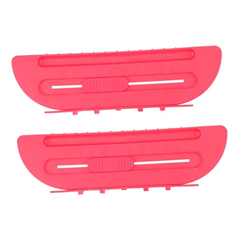 Happyyami 2 Stück Vielseitige Air Hockey Tisch Zubehör Kunststoff Punktestand Zähler Teilig Rot Leicht Tragbar Für Freizeitspaß von Happyyami