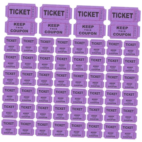 Happyyami 200 Stück Tombola Tickets Tickets Für Tombola Event Tickets Konzerttickets Eintrittskarten Party Tickets Papier von Happyyami