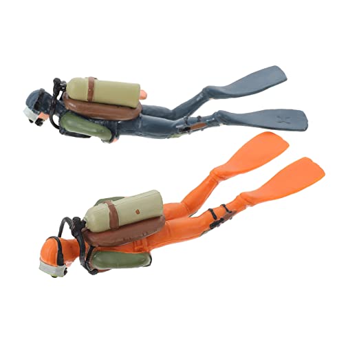 Happyyami 2er-Pack PVC-Taucher-spielzeugset Modelltaucher Zum Lernen Und Dekorieren Von Kindern von Happyyami