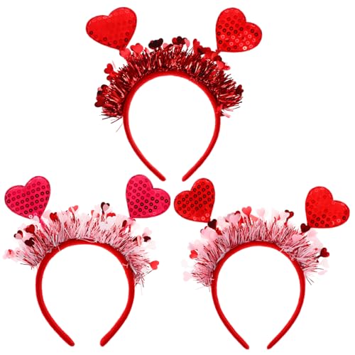 Happyyami 3 Stück Stirnbänder für Cupid Haarschmuck für Valentinstag Hochzeiten Besondere Anlässe Leicht und Bequem für Partys und Fotosessions von Happyyami