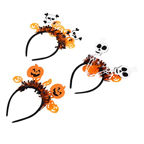 Happyyami 3 Stück Teiliges Halloween Haarreif mit Kürbis und Skelett Haaraccessoires für Kostümpartys Cosplay und Fotografie Happyyami 3 Stück Teiliges Halloween Haarreif mit Kürbis und Skelett Haaraccessoires für Kostümpartys Cosplay und Fotografie von Happyyami