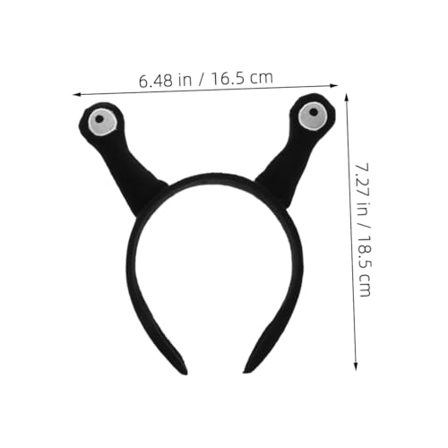 Happyyami 3 Stück lustiges Stirnband lustige Stirnbänder Zubehör für Partykostüme Stirnbandantenne Party-Haarreifen Schneckenantennen-Stirnband Partystirnband Stoff Black von Happyyami