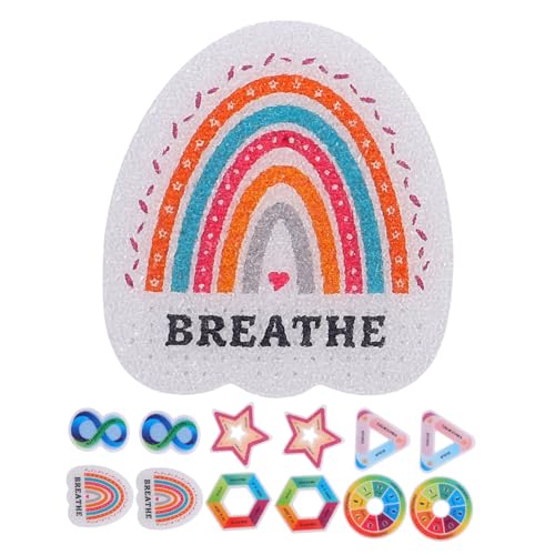 Happyyami 30 Stück Beruhigende Aufkleber Coole Aufkleber Taktile Angstlinderung Selbstklebende Sensorische Aufkleber Leicht Abziehbare Aufkleber Vinyl Für Erwachsene Fidget Down von Happyyami