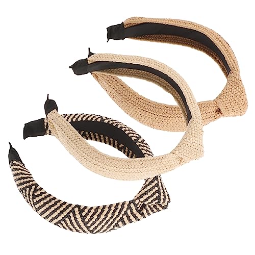 Happyyami 3stücke Teiliges Raffia-stirnband Damen Handgefertigte Kopfband Mit Knoten Für Strand Partys Und Reisen Und Braun Happyyami 3stücke Teiliges Raffia-stirnband Damen Handgefertigte Kopfband Mit Knoten Für Strand Partys Und Reisen Und Braun von Happyyami