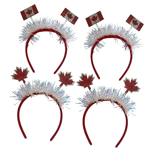Happyyami 4 Stück Haar Accessoire Festival Haarschmuck mit Ahornblatt für Party Dekoration Leicht und Langlebig für Karneval und Festlichkeiten von Happyyami