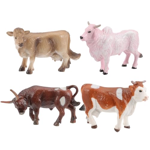 Happyyami 4 Stück Mini-Kuh-Modell Auto Hochlandkuh- Cowgirl Kuh Bauernspielzeug Bauernhof Tiere Realistische Kuhverzierung Bonsai-Dekoration Mini-Kuh-Statue Plastik Happyyami 4 Stück Mini-Kuh-Modell Auto Hochlandkuh- Cowgirl Kuh Bauernspielzeug Bauernhof Tiere Realistische Kuhverzierung Bonsai-Dekoration Mini-Kuh-Statue Plastik von Happyyami