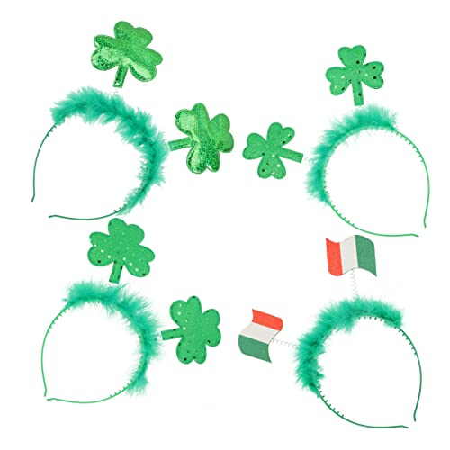 Happyyami 4 Stück Shamrock Stirnbänder für Patrick's Day Komfortable und Dekorative Haarreifen für Festliche Kostüme Party Accessoires für Erwachsene Happyyami 4 Stück Shamrock Stirnbänder für Patrick's Day Komfortable und Dekorative Haarreifen für Festliche Kostüme Party Accessoires für Erwachsene von Happyyami