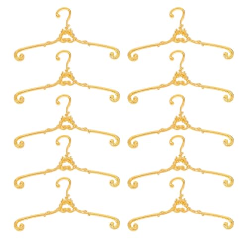 Happyyami 48-teilige Kleiderbügel für Puppenhäuser: Miniatur-Kleiderständer, winzige Kleiderbügelständer zum Präsentieren von Puppen-Outfits, Kleidungszubehör Happyyami 48-teilige Kleiderbügel für Puppenhäuser: Miniatur-Kleiderständer, winzige Kleiderbügelständer zum Präsentieren von Puppen-Outfits, Kleidungszubehör von Happyyami