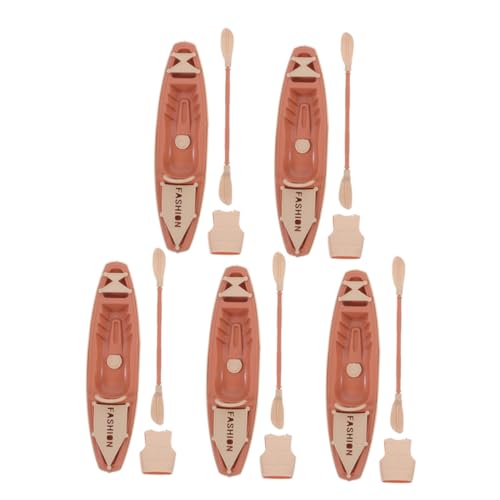Happyyami 5 Sätze Miniatur Kanu mit Paddeln und Rettungsweste Detailgetreues Kunststoff Bootspielzeug Mini Angelboot Modell für Outdoor Tischdekoration Puppenhaus Zubehör Happyyami 5 Sätze Miniatur Kanu mit Paddeln und Rettungsweste Detailgetreues Kunststoff Bootspielzeug Mini Angelboot Modell für Outdoor Tischdekoration Puppenhaus Zubehör von Happyyami