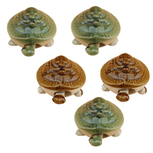 Happyyami 5stücke Schildkröte Aquarium Fischtank Ornament Keramik Dekoration Für Süßwasser Künstliche Schildkröte von Happyyami