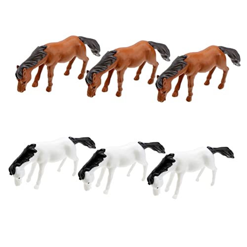 Happyyami 6 Stück Simulierte -Ornamente Spielzeugpferd Pferdefigur Klein Für Pferdedekorationen Mini Pferd Pferdehandwerk Pferd Pferdestatuen Wohnkultur Miniaturpferd PVC Happyyami 6 Stück Simulierte -Ornamente Spielzeugpferd Pferdefigur Klein Für Pferdedekorationen Mini Pferd Pferdehandwerk Pferd Pferdestatuen Wohnkultur Miniaturpferd PVC von Happyyami