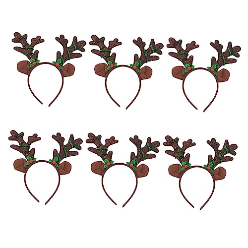 Happyyami 6 Stück Teiliges Weihnachts Stirnband mit Lichtern Antler Haarreifen für Erwachsene Party Accessoires für Festliche Anlässe Zufällige Hornfarben Zufällige Farbe Zufällige Farbe Happyyami 6 Stück Teiliges Weihnachts Stirnband mit Lichtern Antler Haarreifen für Erwachsene Party Accessoires für Festliche Anlässe Zufällige Hornfarben Zufällige Farbe Zufällige Farbe von Happyyami