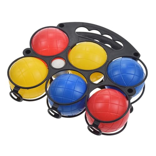 Happyyami 6Stücke Teiliges Boccia Ball Set Robustem Kunststoff Bunt Strandspielzeug Für Familien Outdoor Aktivitäten Langlebig Und Strapazierfähig von Happyyami