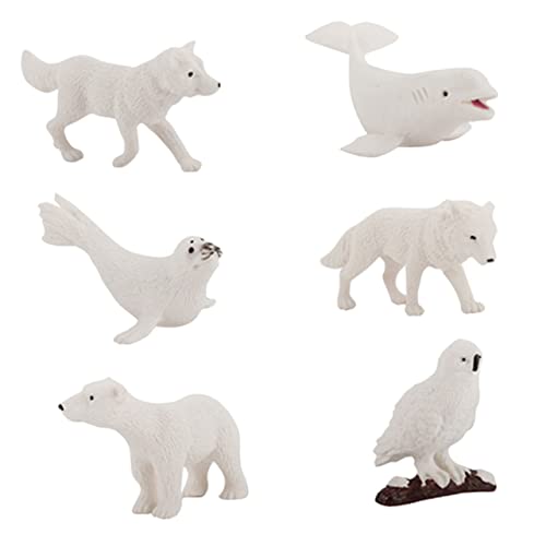 Happyyami 6Stücke Teiliges Wintertier Polartieren Skulpturen für Garten und Innenräume Kinderspielzeug Flexiblem Material Sicher und Langlebig Happyyami 6Stücke Teiliges Wintertier Polartieren Skulpturen für Garten und Innenräume Kinderspielzeug Flexiblem Material Sicher und Langlebig von Happyyami