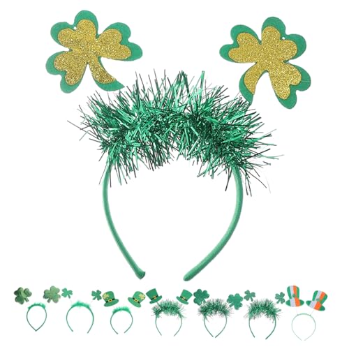 Happyyami 8 Stück Stirnband Kleeblatt-haarband Stirnbänder Glückliches Stirnband Grünes Kleeblatt Party Zubehör Dekorationen Urlaub Haarband Green Stoff Happyyami 8 Stück Stirnband Kleeblatt-haarband Stirnbänder Glückliches Stirnband Grünes Kleeblatt Party Zubehör Dekorationen Urlaub Haarband Green Stoff von Happyyami