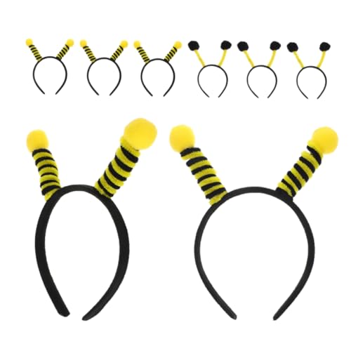 Happyyami 8 Stück Teiliges Bienen Antenne Haarband Lustige Kopfbedeckung für Kostümpartys Cosplay und Fotoshootings Leicht und Bequem für Bienen Themen Dekoration von Happyyami
